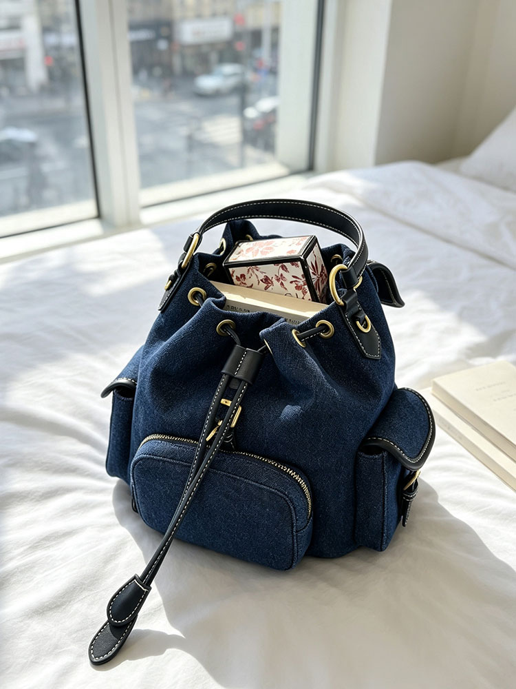 Джинсовый синий женский рюкзак – обзор и цена Luxury Bags Denim