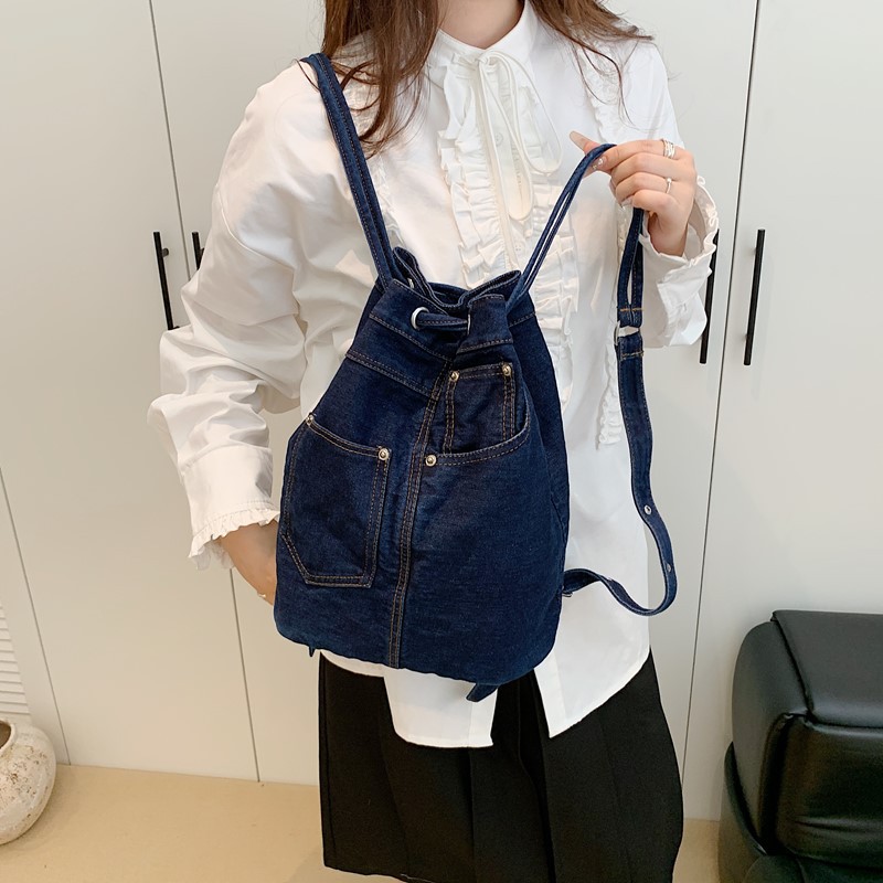 Джинсовый женский рюкзак, повс – обзор и цена Luxury Bags Denim